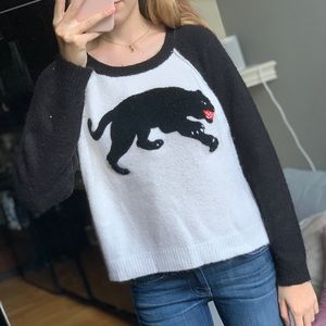 Super soft panther sweater!